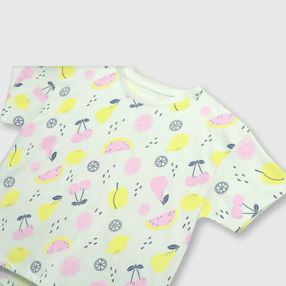 POLERA NIÑA VERDE CLARO