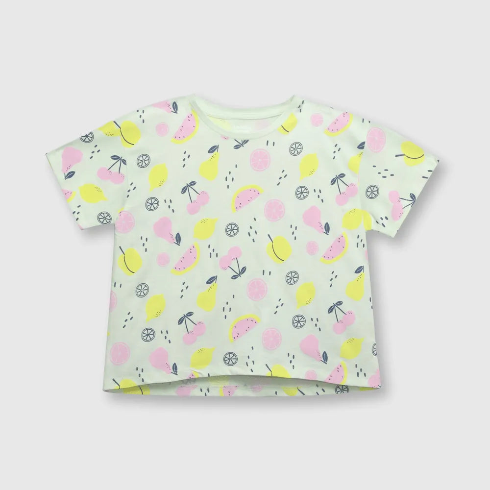 POLERA NIÑA VERDE CLARO