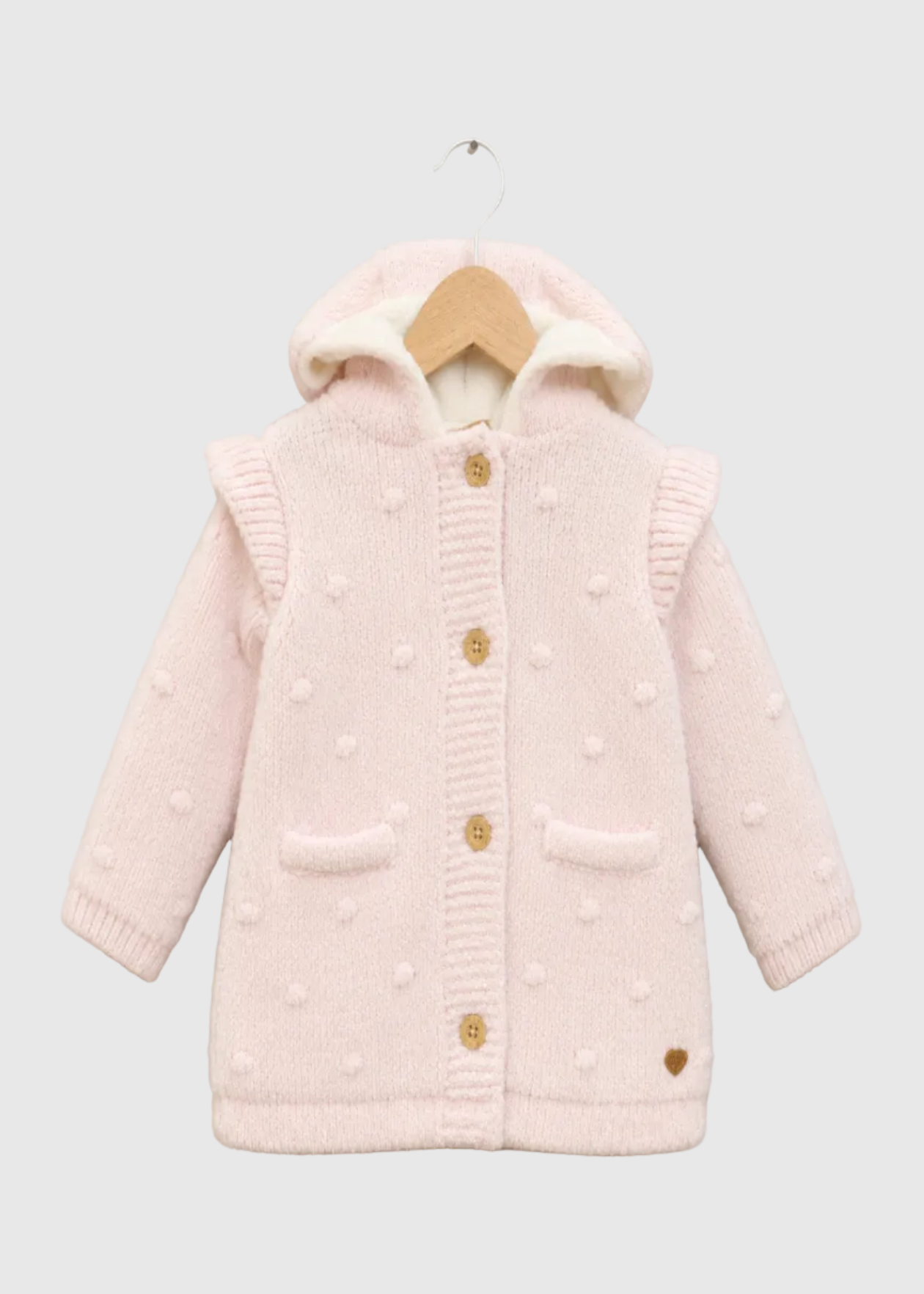 CHAQUETA NIÑA POLAR ROSADA