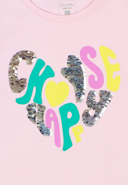 POLERA NIÑA ESTAMPADOS ROSADOS