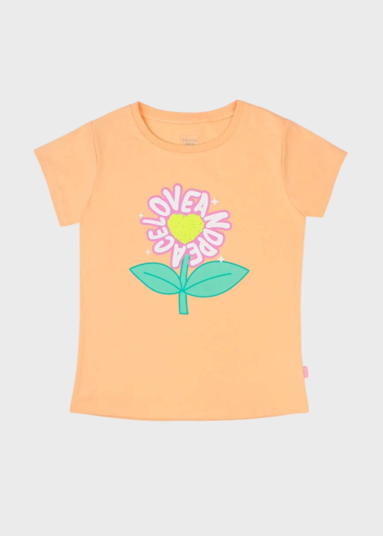 POLERA NIÑA ESTAMPADOS NARANJO