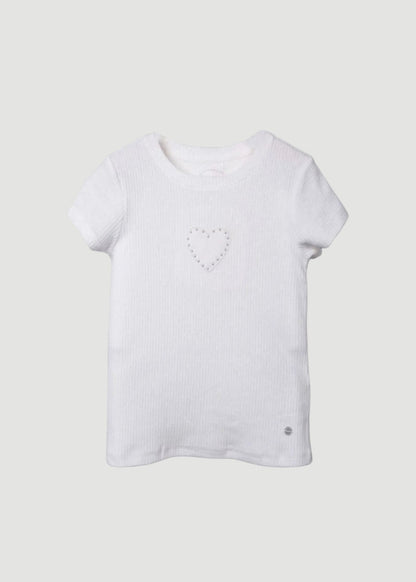 POLERA NIÑA BLANCO ESTRELLA