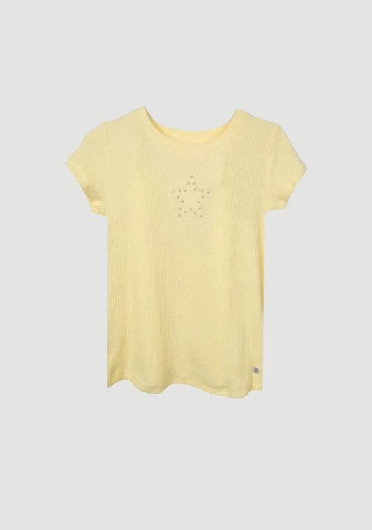 POLERA NIÑA AMARILLA ESTRELLA