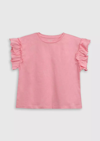 POLERA NIÑA BASICA ROSADA
