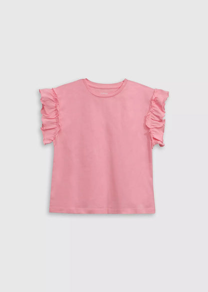 POLERA NIÑA BASICA ROSADA