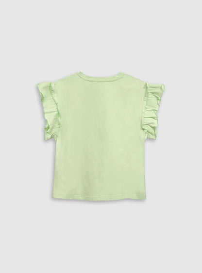 POLERA NIÑA BASICA VERDE