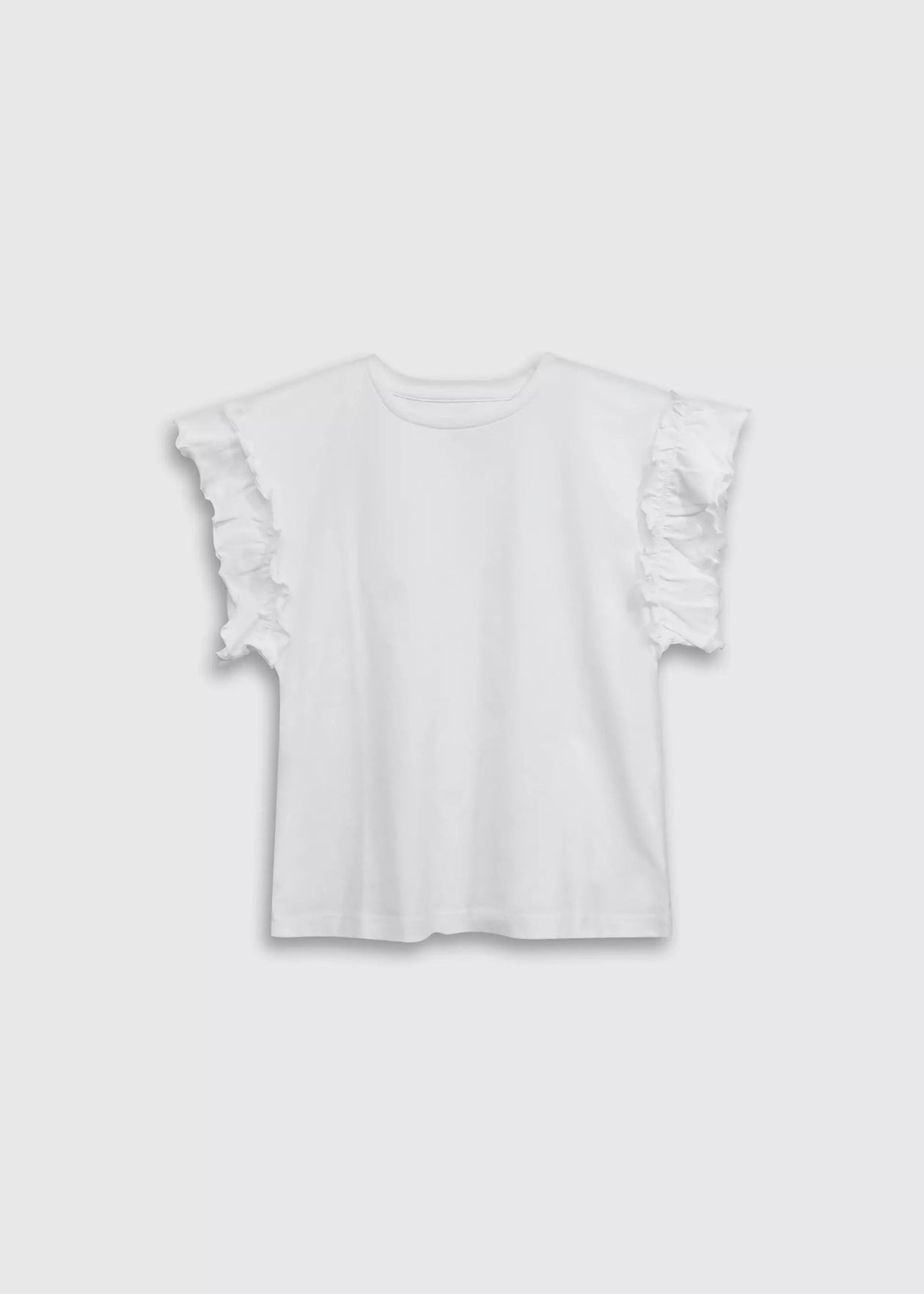 POLERA NIÑA BASICA BLANCA