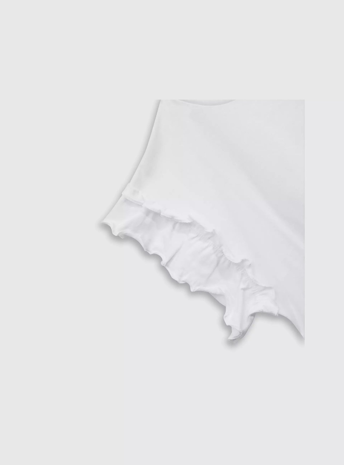 POLERA NIÑA BASICA BLANCA