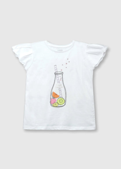 POLERA NIÑA BLANCO FRESH SUMMER