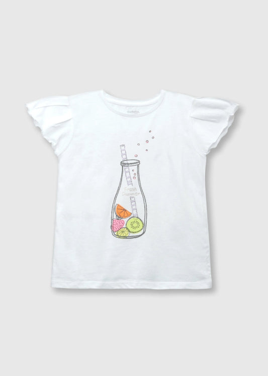 POLERA NIÑA BLANCO FRESH SUMMER