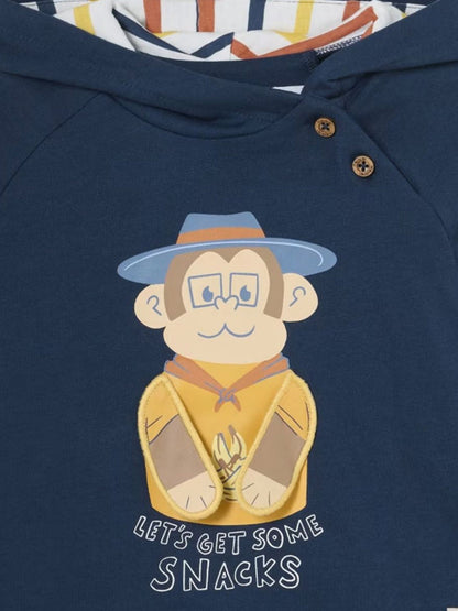 POLERON NIÑO INTERACTIVO MONITO AZUL MAYORAL