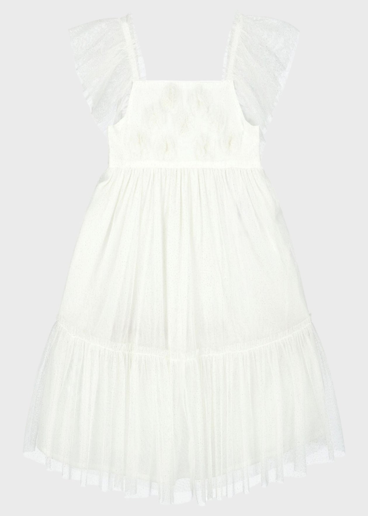 VESTIDO NIÑA TUL CRUDO MAYORAL