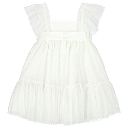VESTIDO NIÑA TUL CRUDO MAYORAL