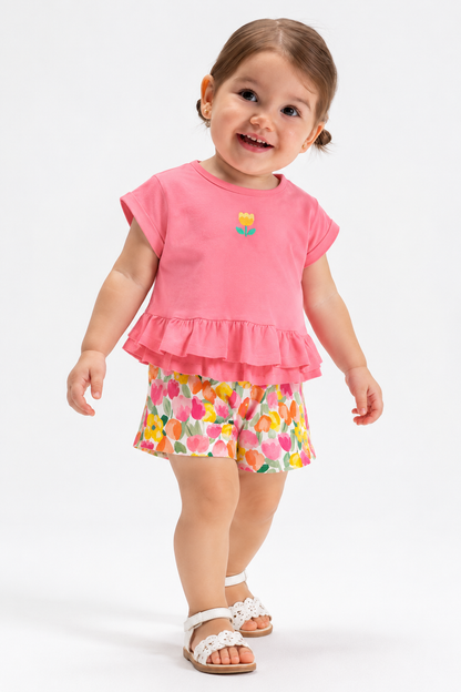 Conjunto Niña 3 Piezas Geranio Mayoral