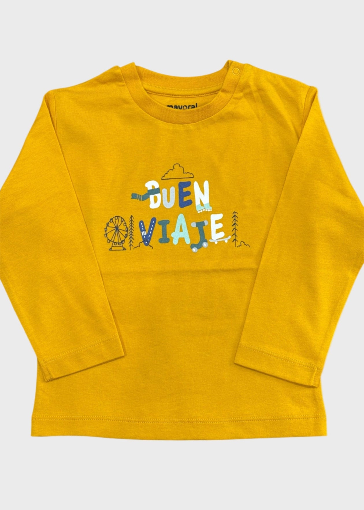 POLERA NIÑO BUEN VIAJE MOSTAZA MAYORAL