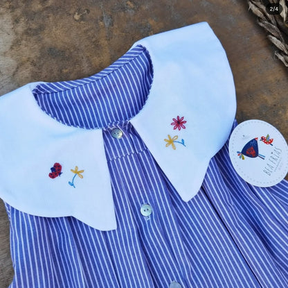 BLUSA NIÑA CHINITA AZUL BEA FRIAS