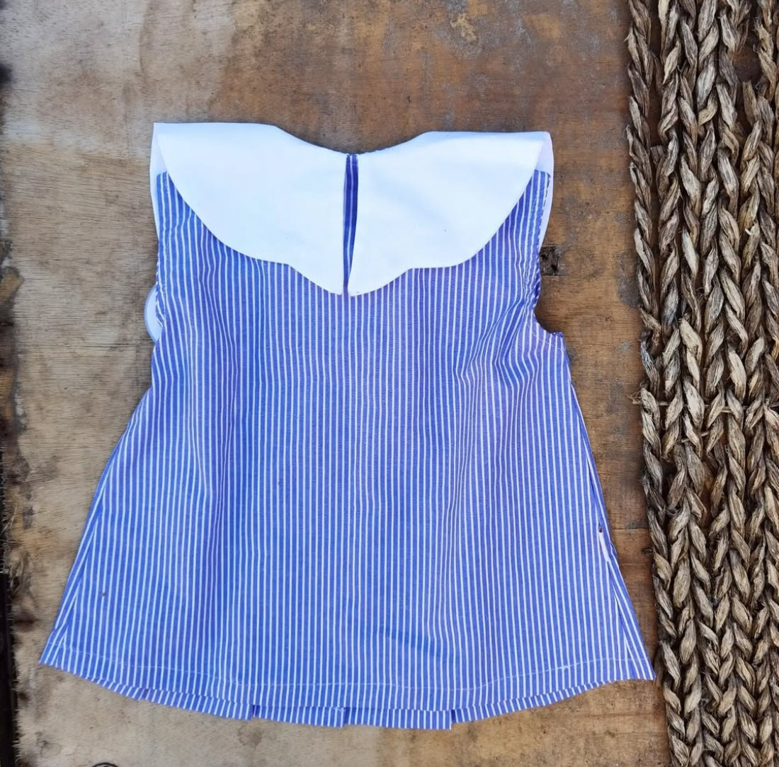BLUSA NIÑA CHINITA AZUL BEA FRIAS
