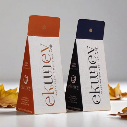 COLLAR JUNIOR 38 CM COGNAC AMBAR BALTICO EKUNEY