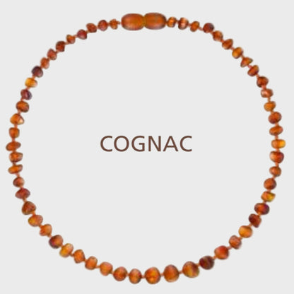 COLLAR JUNIOR 38 CM COGNAC AMBAR BALTICO EKUNEY