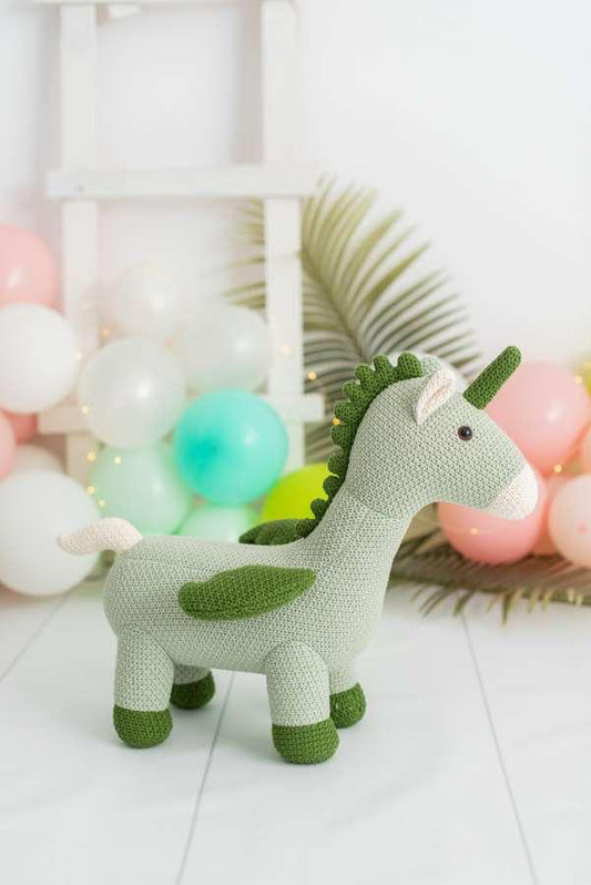 AMIGURUMI UNICORNIO MINI VERDE