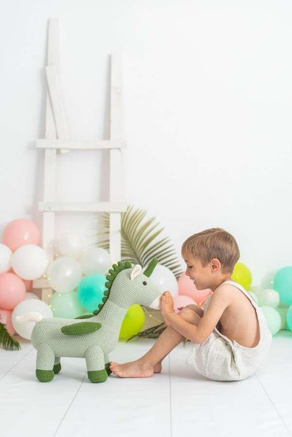 AMIGURUMI UNICORNIO MINI VERDE