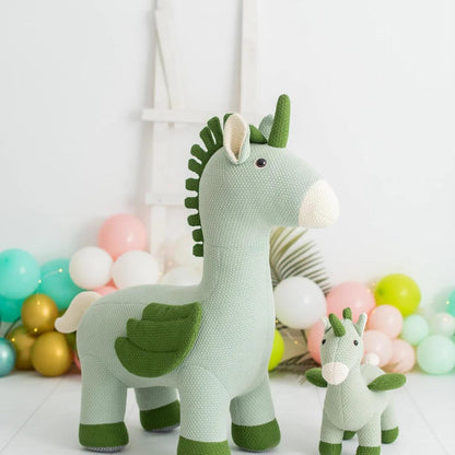 AMIGURUMI UNICORNIO MINI VERDE