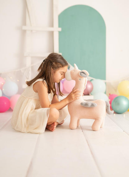 AMIGURUMI UNICORNIO MINI ROSADO