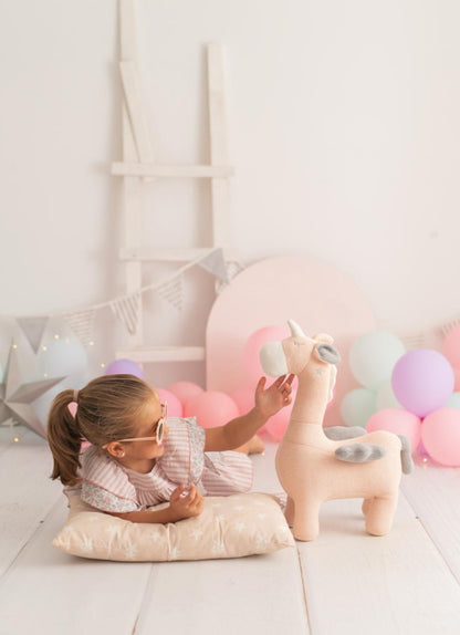 AMIGURUMI UNICORNIO MINI ROSADO