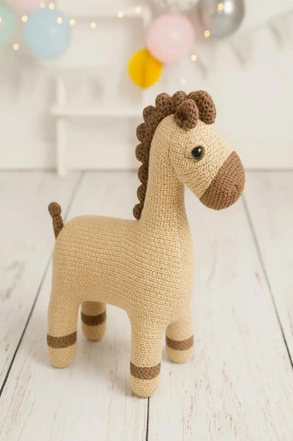 AMIGURUMI CABALLO MINI CAFE