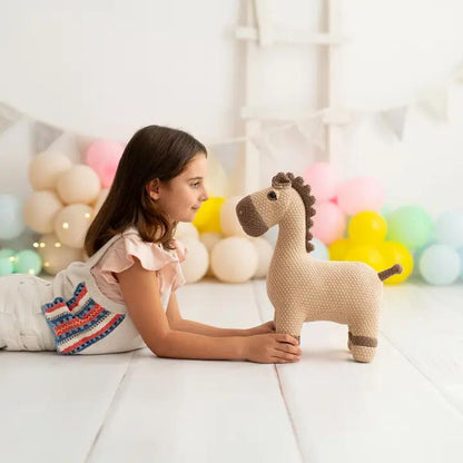 AMIGURUMI CABALLO MINI CAFE