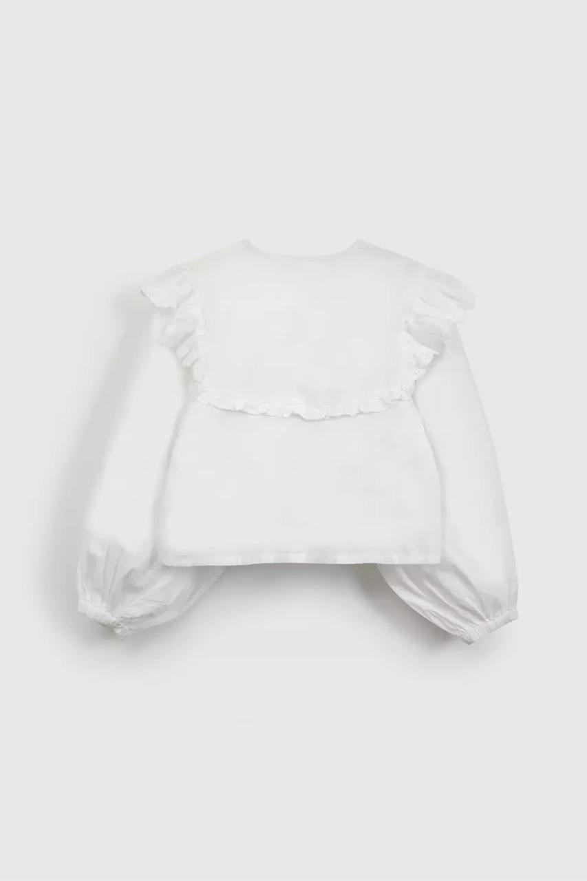 BLUSA NIÑA ML BLANCA