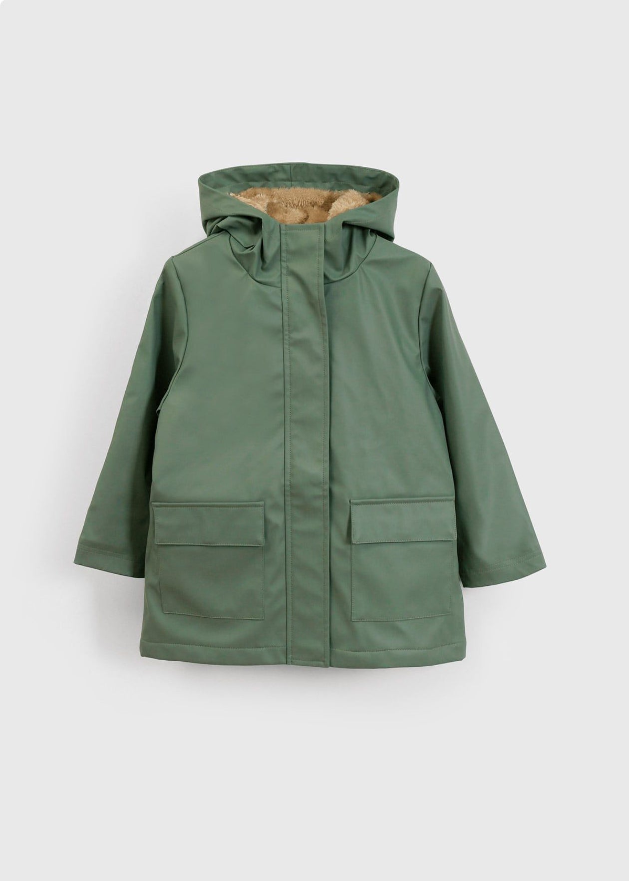 CHAQUETA IMPERMEABLE NIÑO VERDE ENGOMADA