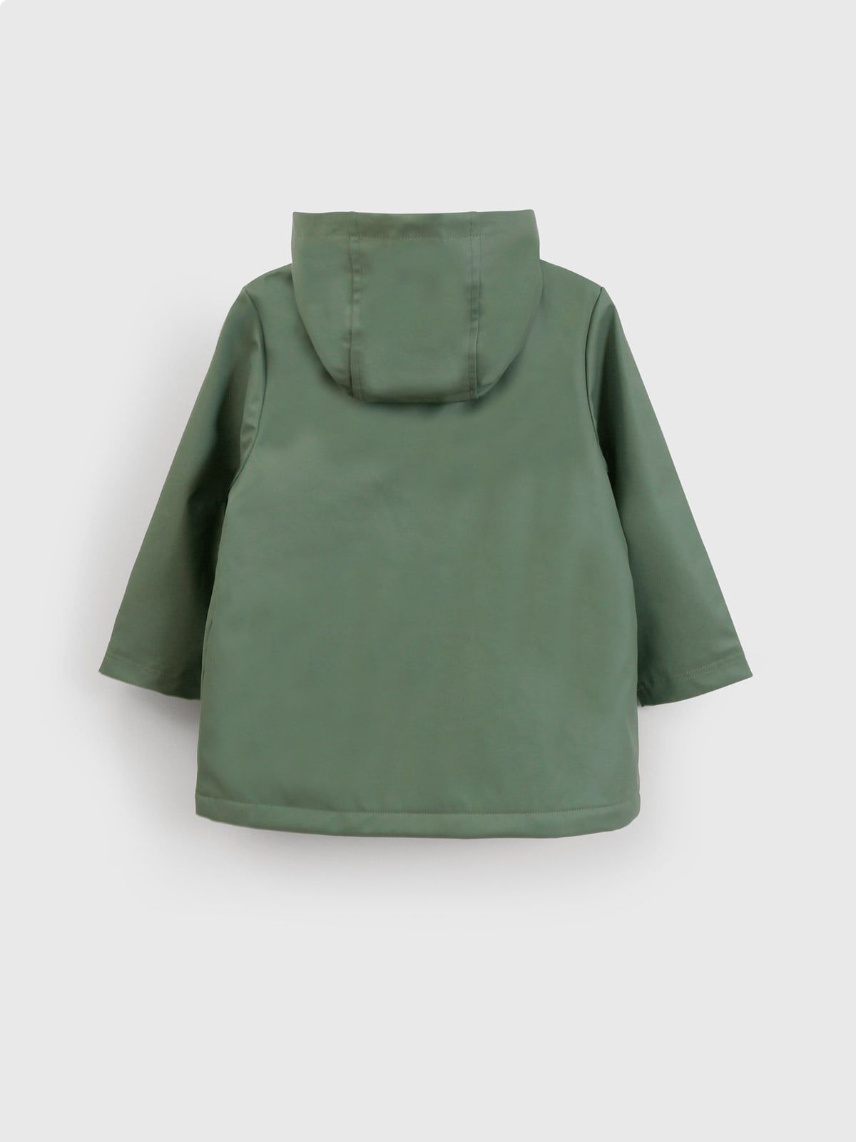 CHAQUETA IMPERMEABLE NIÑO VERDE ENGOMADA