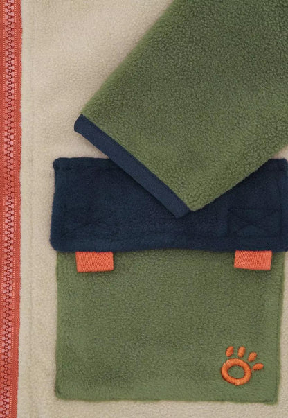POLAR NIÑO COMBINADO VERDE