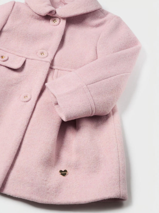 Abrigo niña paño rosado Mayoral - detalle