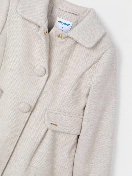 Abrigo niña beige Mayoral - detalle