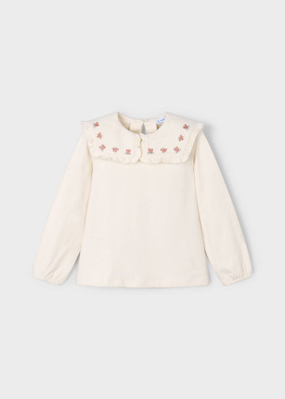 POLERA NIÑA ML CUELLO VOLENTES MACCHIATO MAYORAL