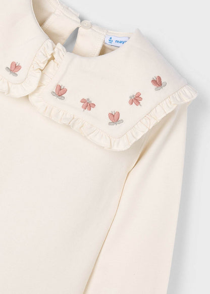 POLERA NIÑA ML CUELLO VOLENTES MACCHIATO MAYORAL