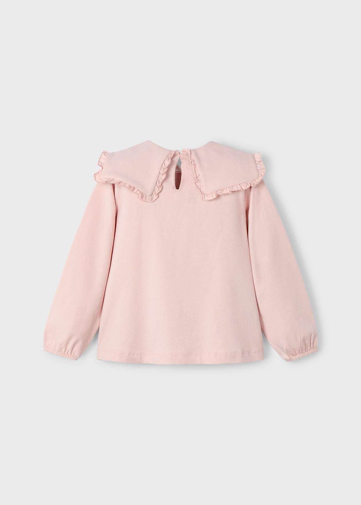 POLERA NIÑA ML CUELLO VOLANTES PASTEL MAYORAL
