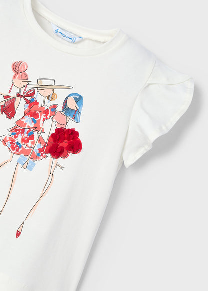 POLERA NIÑA CRD ROJO MAYORAL