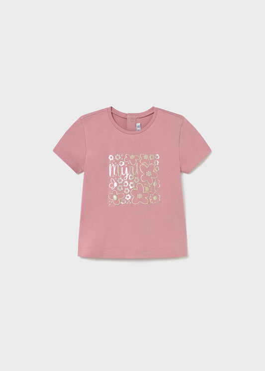 POLERA NIÑA ROSADO FLORES MAYORAL