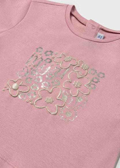 POLERA NIÑA ROSADO FLORES MAYORAL