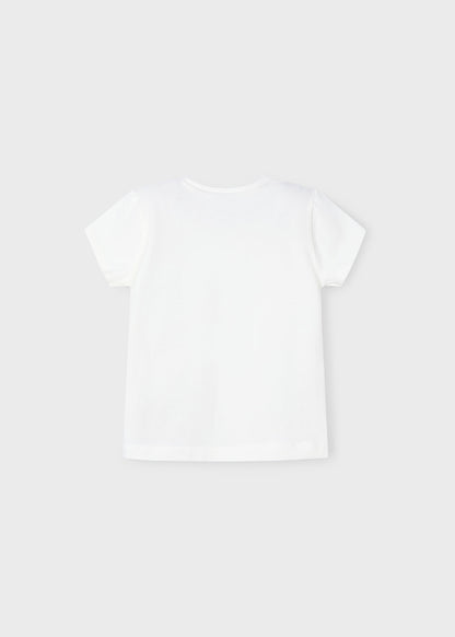 POLERA NIÑA CRUDO FLORES MAYORAL