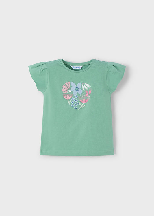 POLERA NIÑA MENTA FLORES MAYORAL