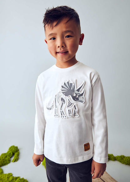 POLERA NIÑO ML NATA DINOSAURIO MAYORAL