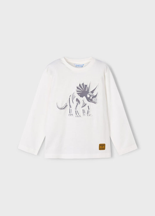 POLERA NIÑO ML NATA DINOSAURIO MAYORAL