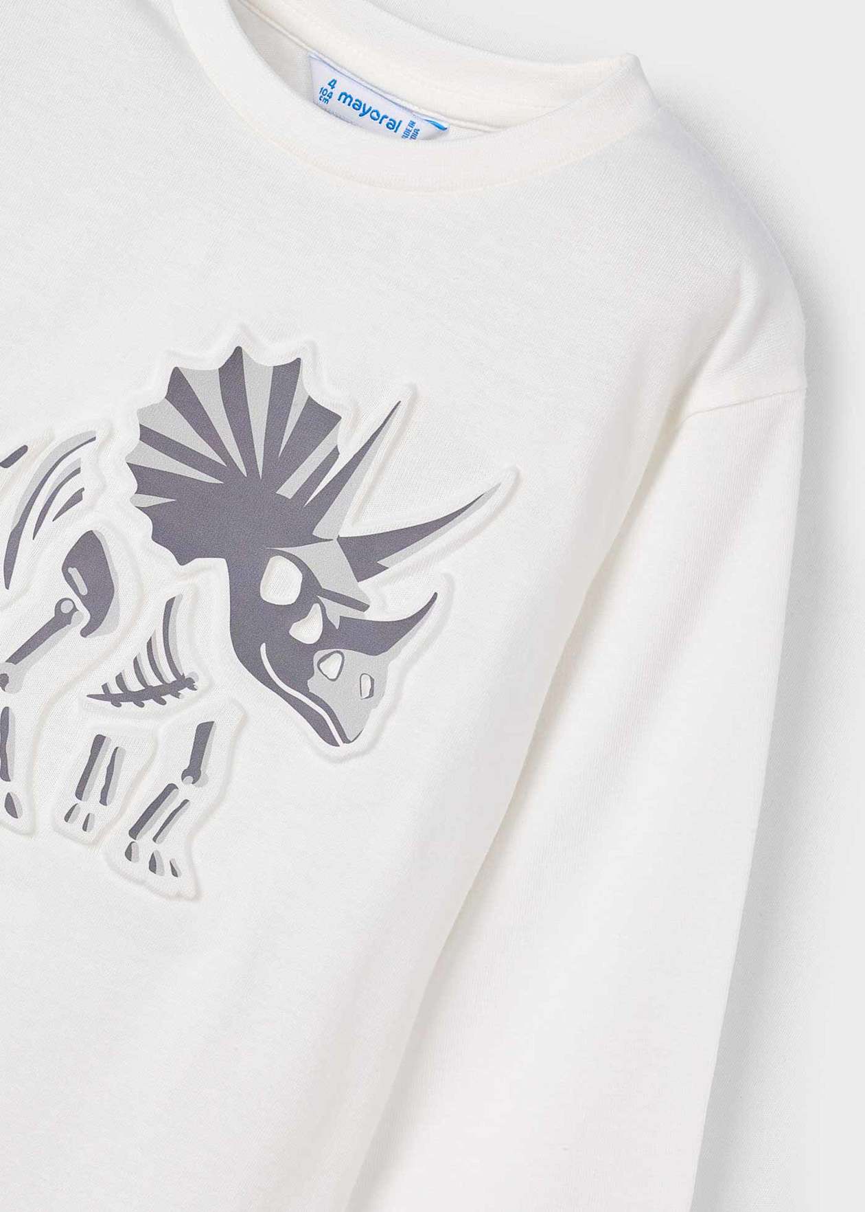 POLERA NIÑO ML NATA DINOSAURIO MAYORAL