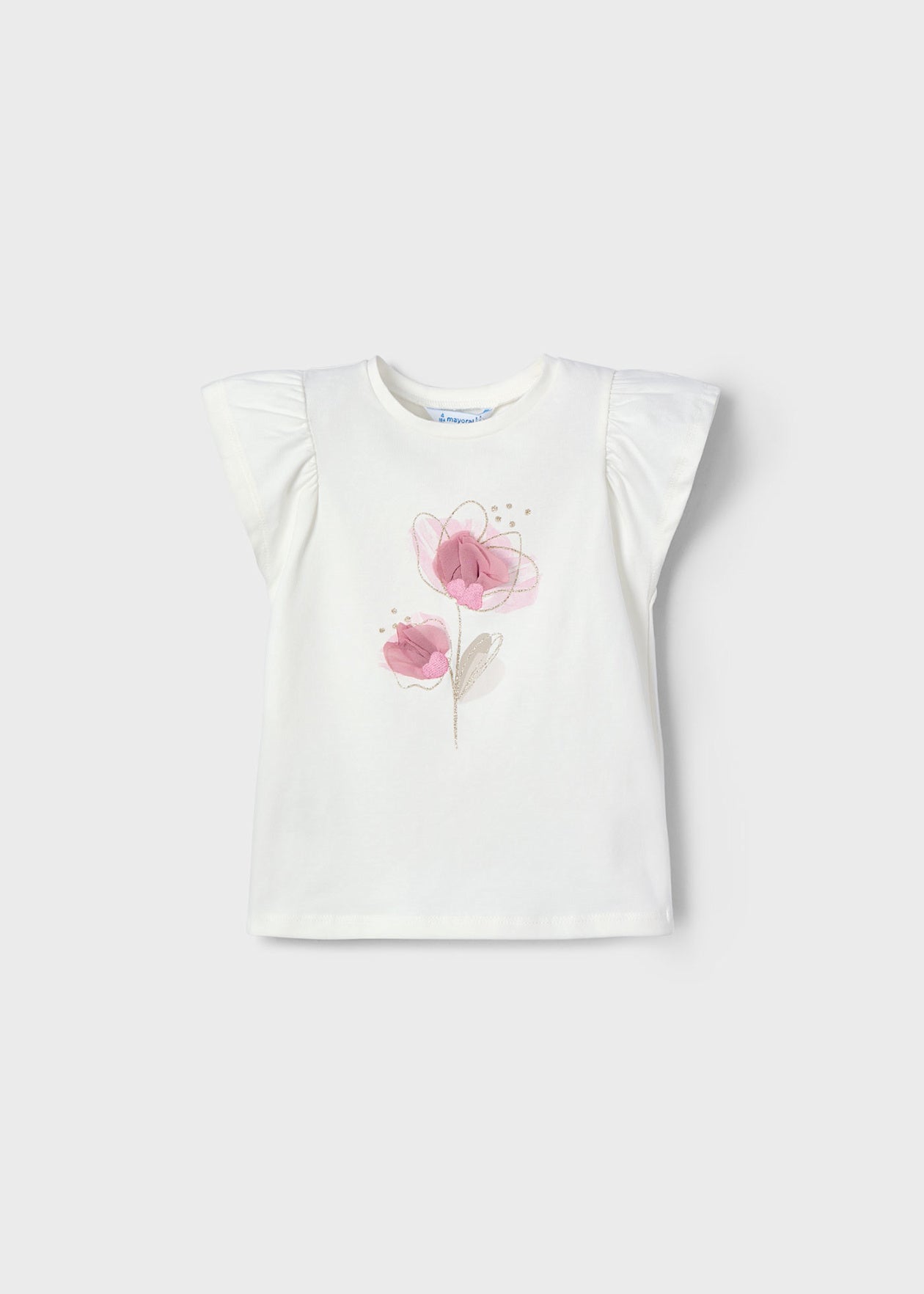 POLERA NIÑA ROSADO FLORES MAYORAL