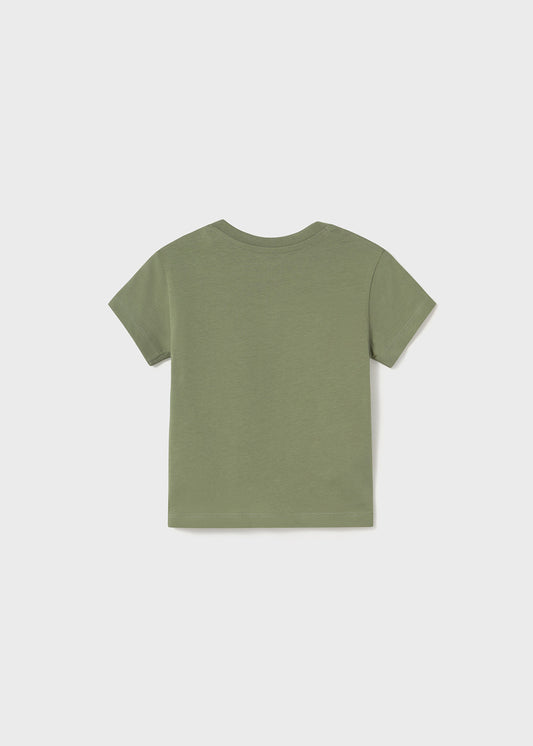 Polera niño manga corta safari salvia Mayoral - detalle