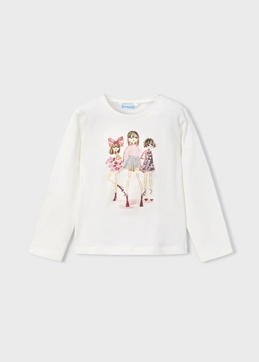POLERA NIÑA ML MACCHIATO BUR MAYORAL